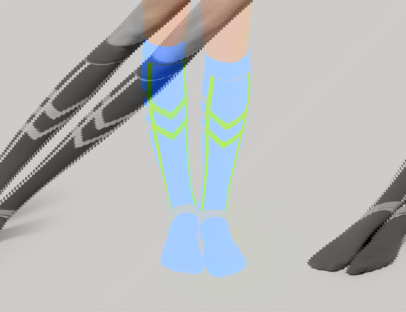 Graduated Compression Knee-High Sports Socks