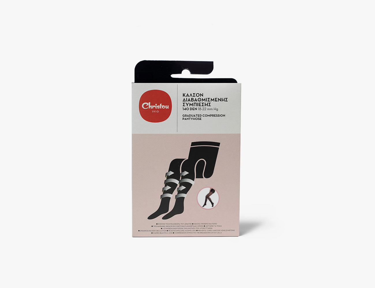 Graduated Compression Tights 140 DEN