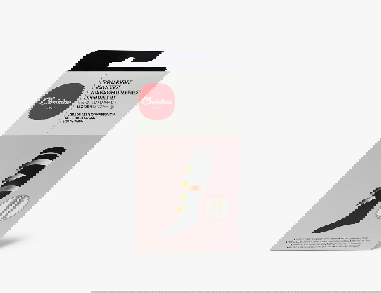 Graduated Compression Knee-High Socks for Women 140 DEN