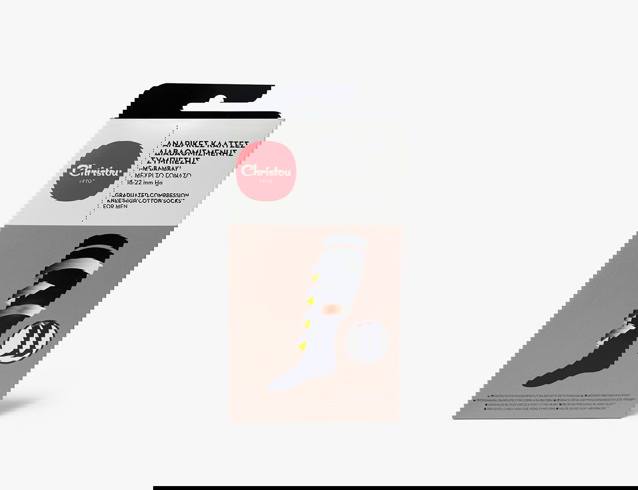 Graduated Compression Knee-High Cotton Socks for Men